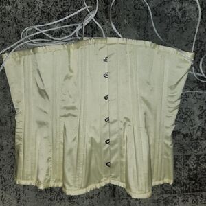 Elegant Cream Corset Top